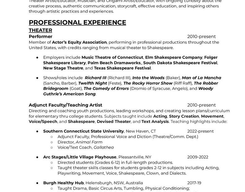 thumbnail of Jeff Raab Chronological Resume Fall 2023